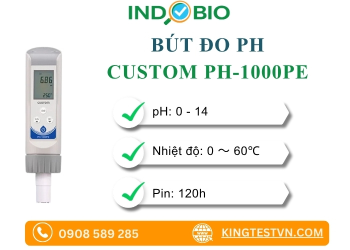 Tổng quan bút thử ph nước Custom PH-1000PE